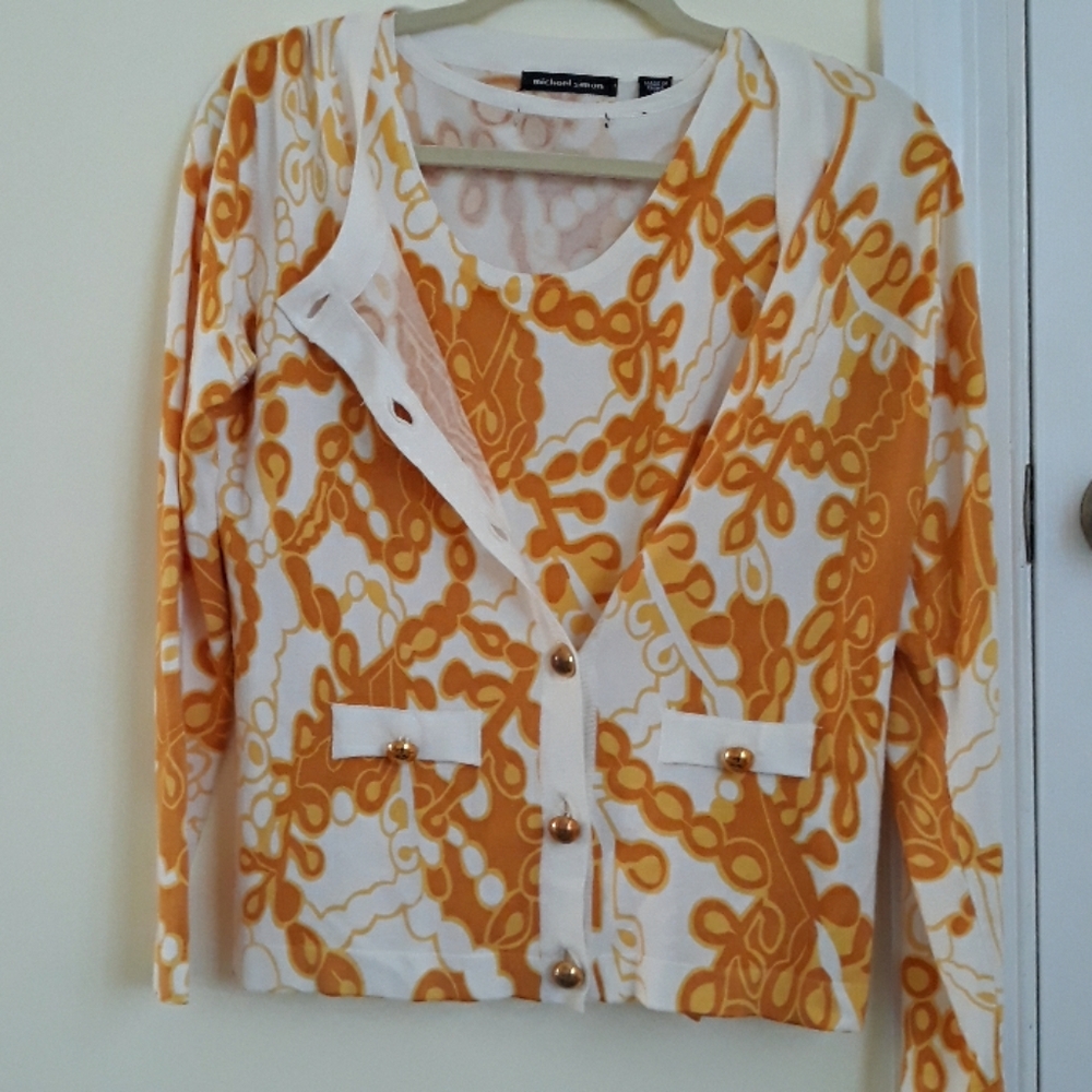 MICHAEL SIMON CARDIGAN & SHELL